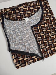 Халат великого розміру 6XL  коричневий  046 - Зображення 3